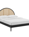 Odette Queen Arched Rattan Cane Platform Bed