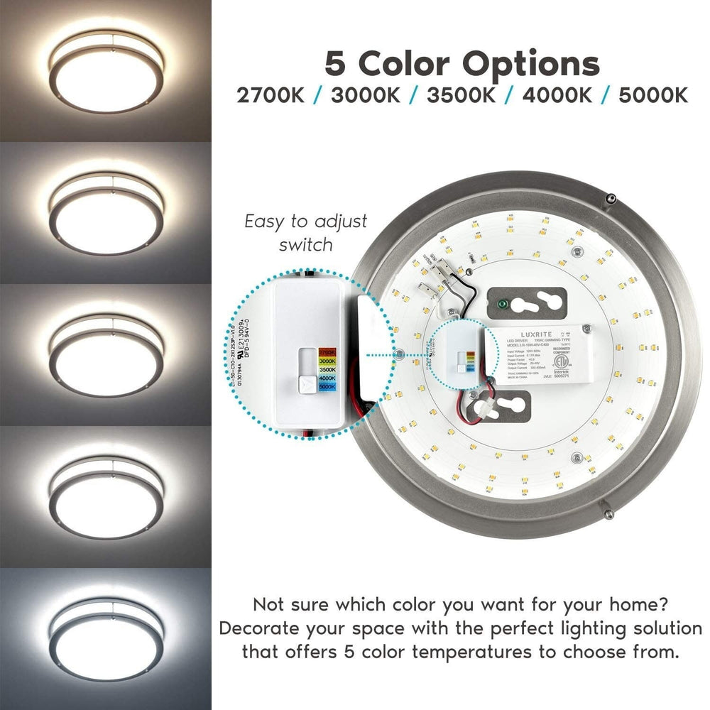 12 Inch LED Flush Mount Ceiling Light