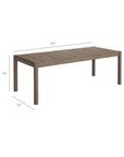 Eleni 7 Piece Outdoor Patio Teak Wood Dining Set