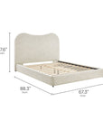 Seluna Boucle Queen Platform Bed