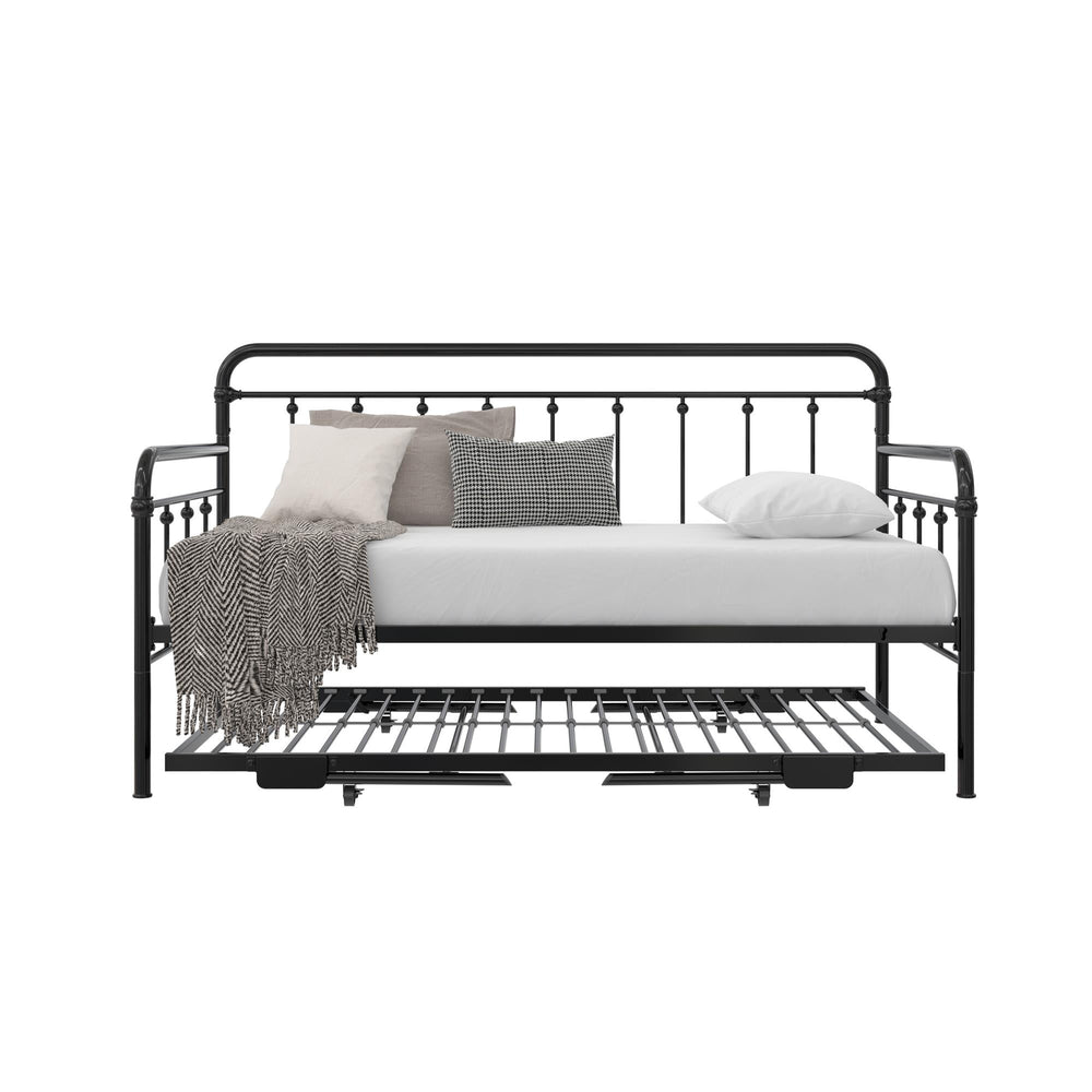 Metal Daybed with Pop Up Trundle Bed