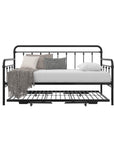Metal Daybed with Pop Up Trundle Bed
