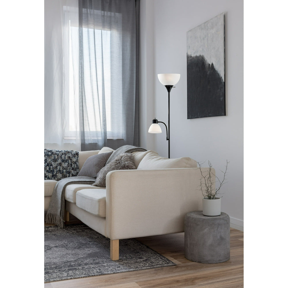 72'' Black Combo Floor Lamp