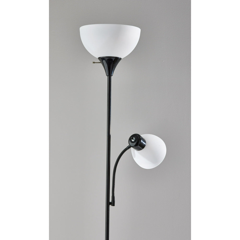72'' Black Combo Floor Lamp