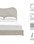 Seluna Boucle Queen Platform Bed