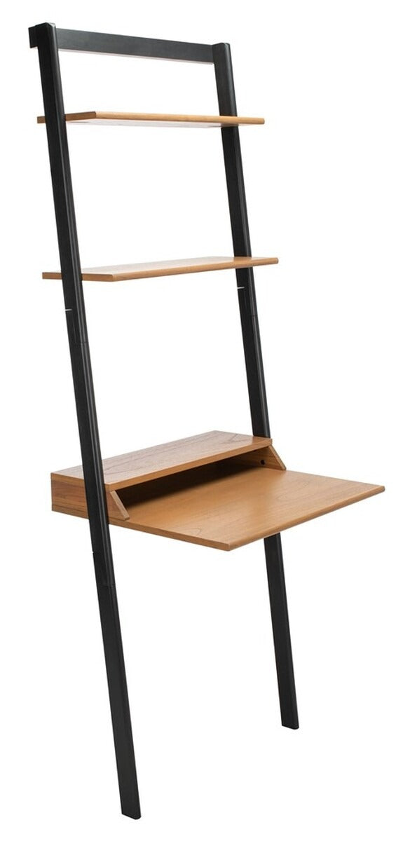 Pamella 2 Shelf Leaning Desk