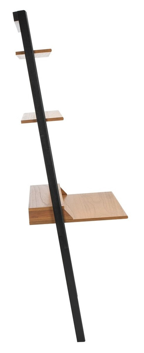 Pamella 2 Shelf Leaning Desk