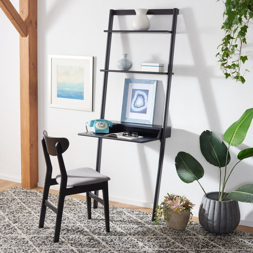 Pamella 2 Shelf Leaning Desk