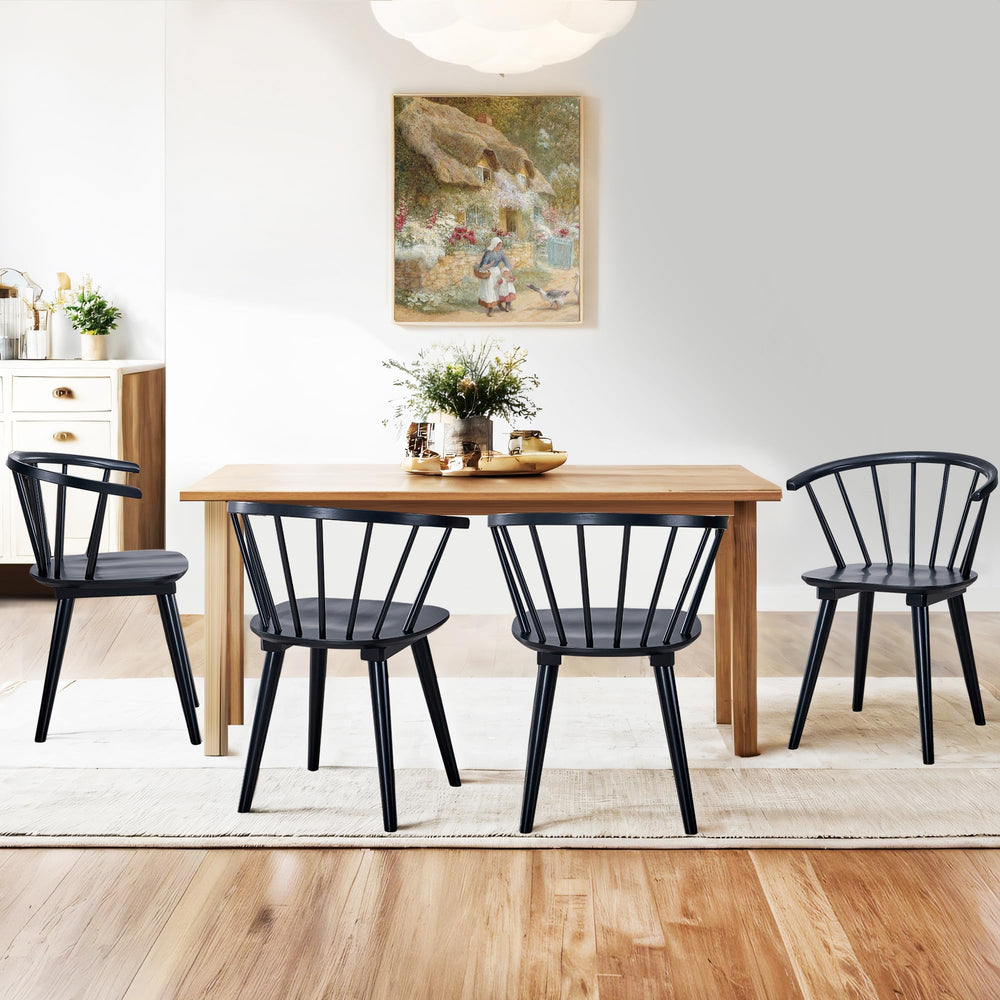 DUHOME Windsor Dining Chairs (Set of 4) - From Where - 