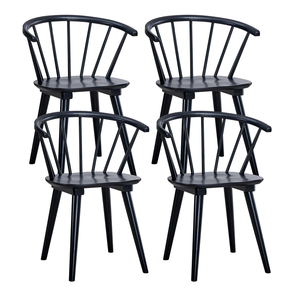 DUHOME Windsor Dining Chairs (Set of 4) - From Where - 