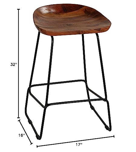Dumas 30&quot; Solid Wood Barstool (Set of 2) - From Where - 