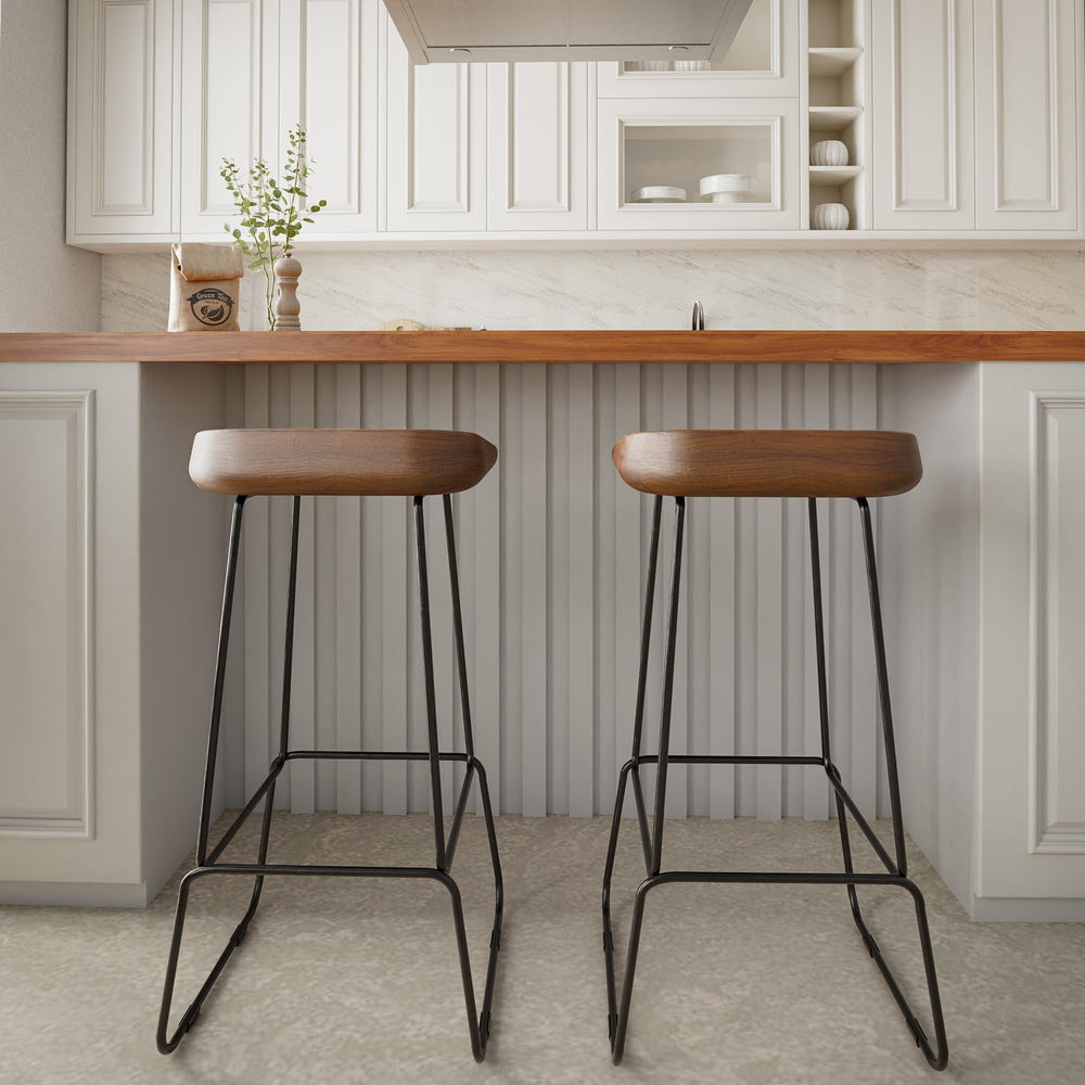 Dumas 30&quot; Solid Wood Barstool (Set of 2) - From Where - 