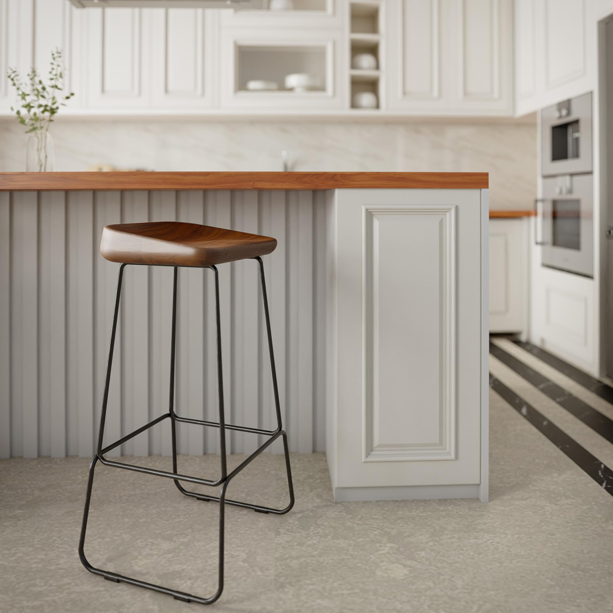 Dumas 30" Solid Wood Barstool (Set of 2) - From Where - 