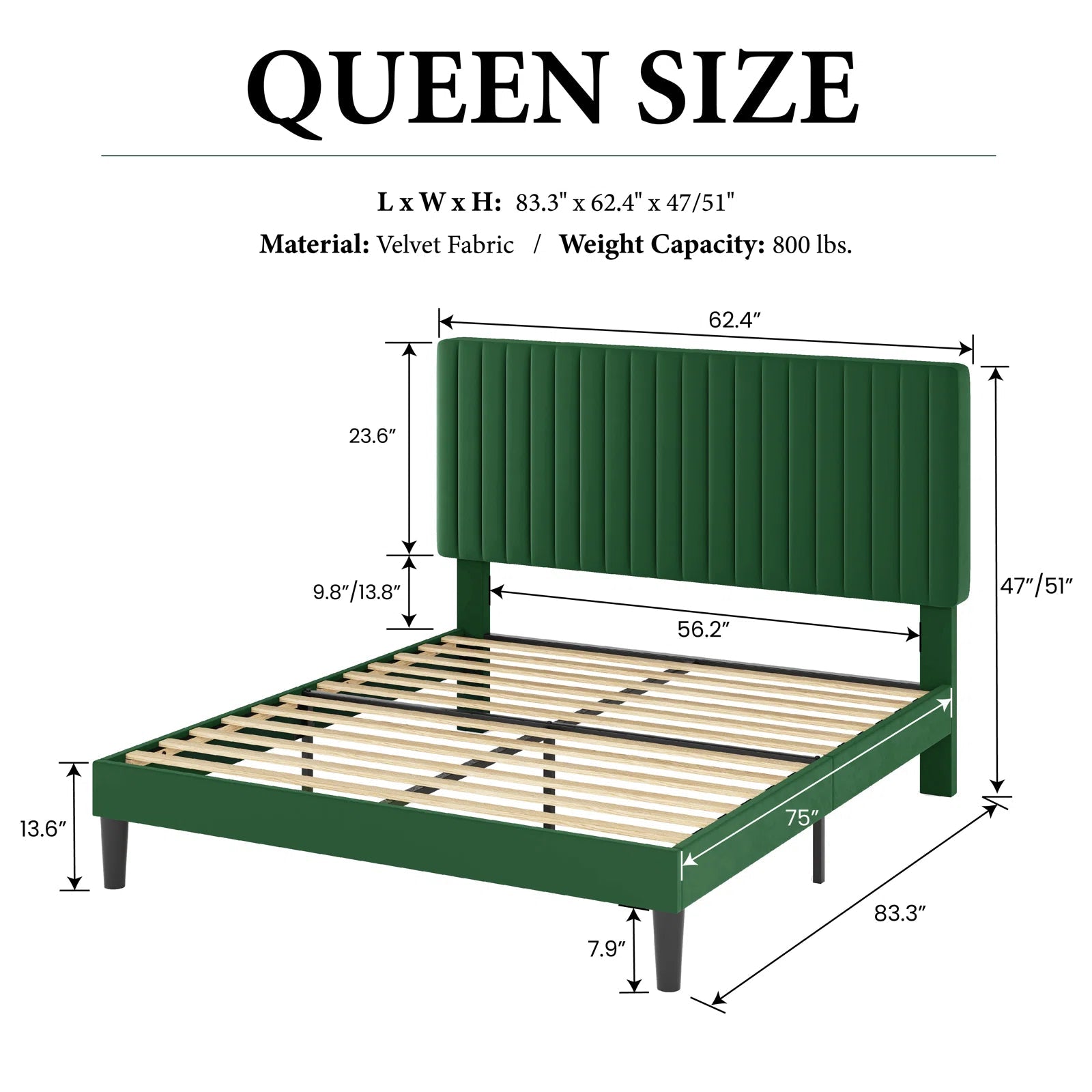 Dunphy Upholstered Platform Bed - From Where - 