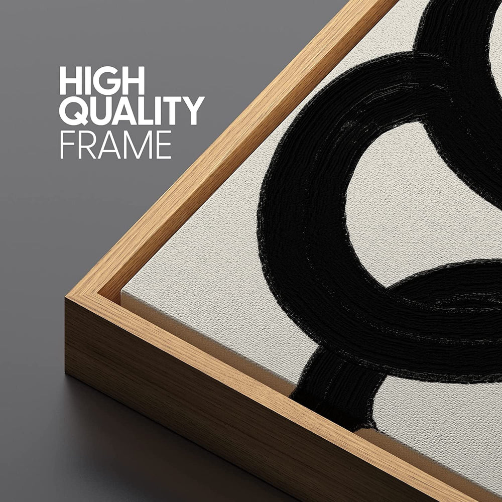 Duotone Minimal Dark Brush Stroke Wall Art - From Where - 