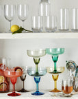 DuraClear® Tritan Outdoor Multicolored Margarita Glasses, Set of 6 - From Where - Kitchen