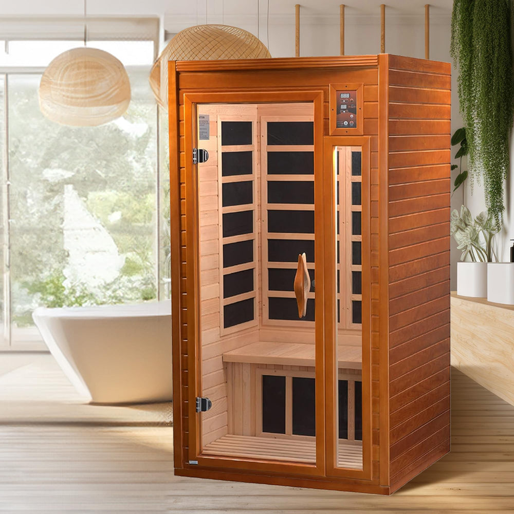 Dynamic Home Sauna with Infrared Lighting - From Where - 