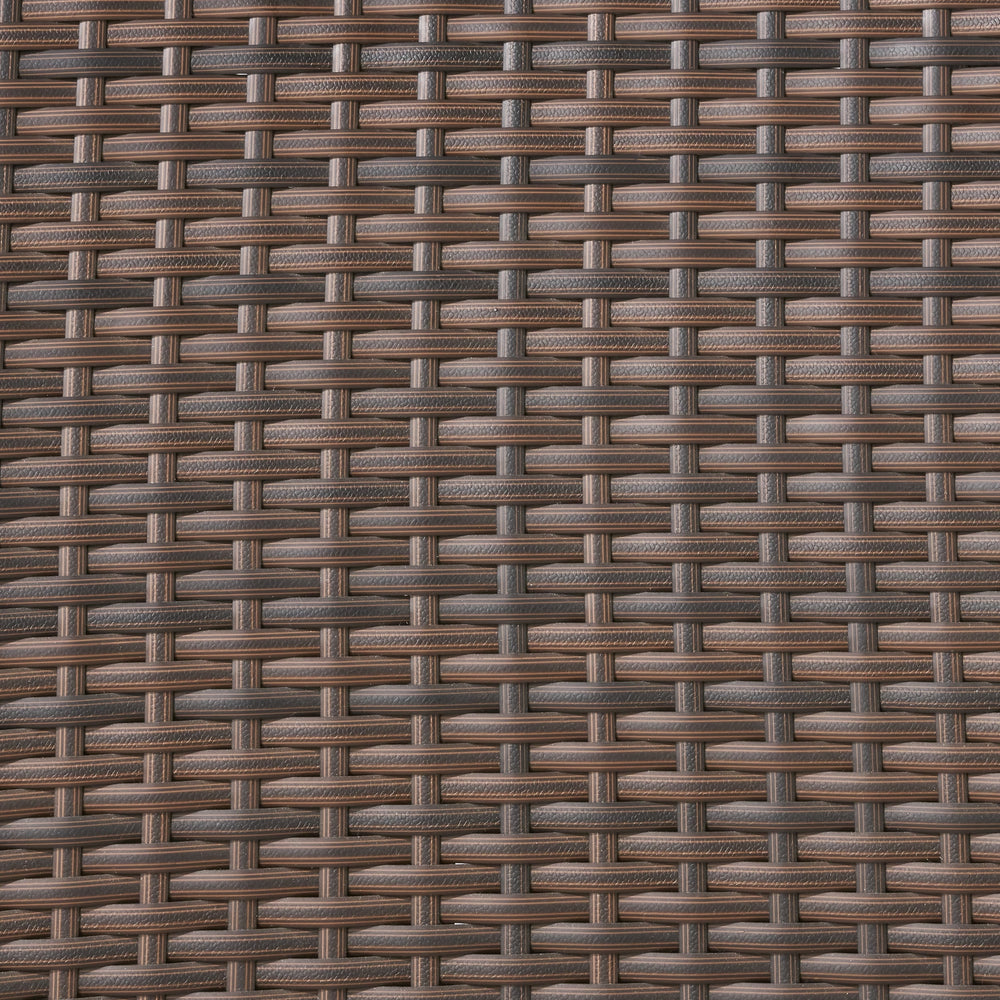 Cinque Terre Wicker Stacking Chairs, Set of 4, Multibrown/ Textured Beige