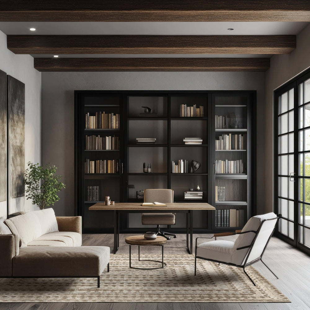 Emmy Washable Geometric Rug | Beige