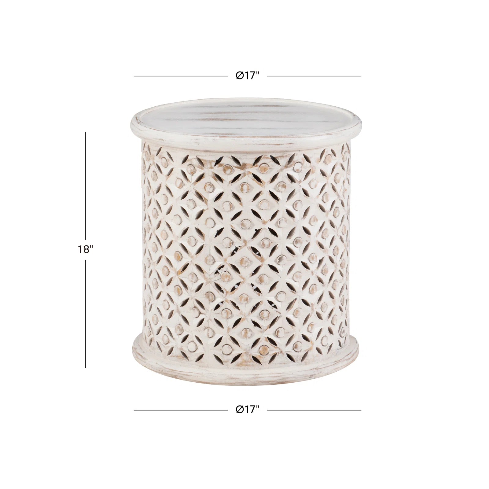 Eakin Solid Wood End Table - From Where - 