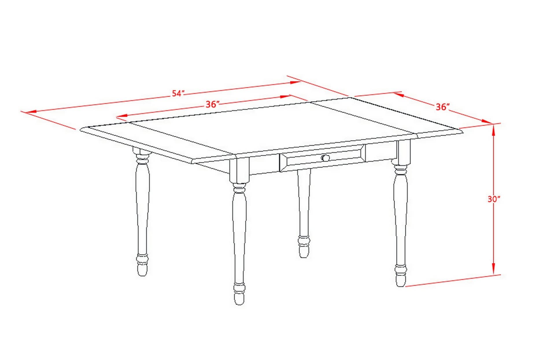 East West Furniture Dining Set - From Where - 
