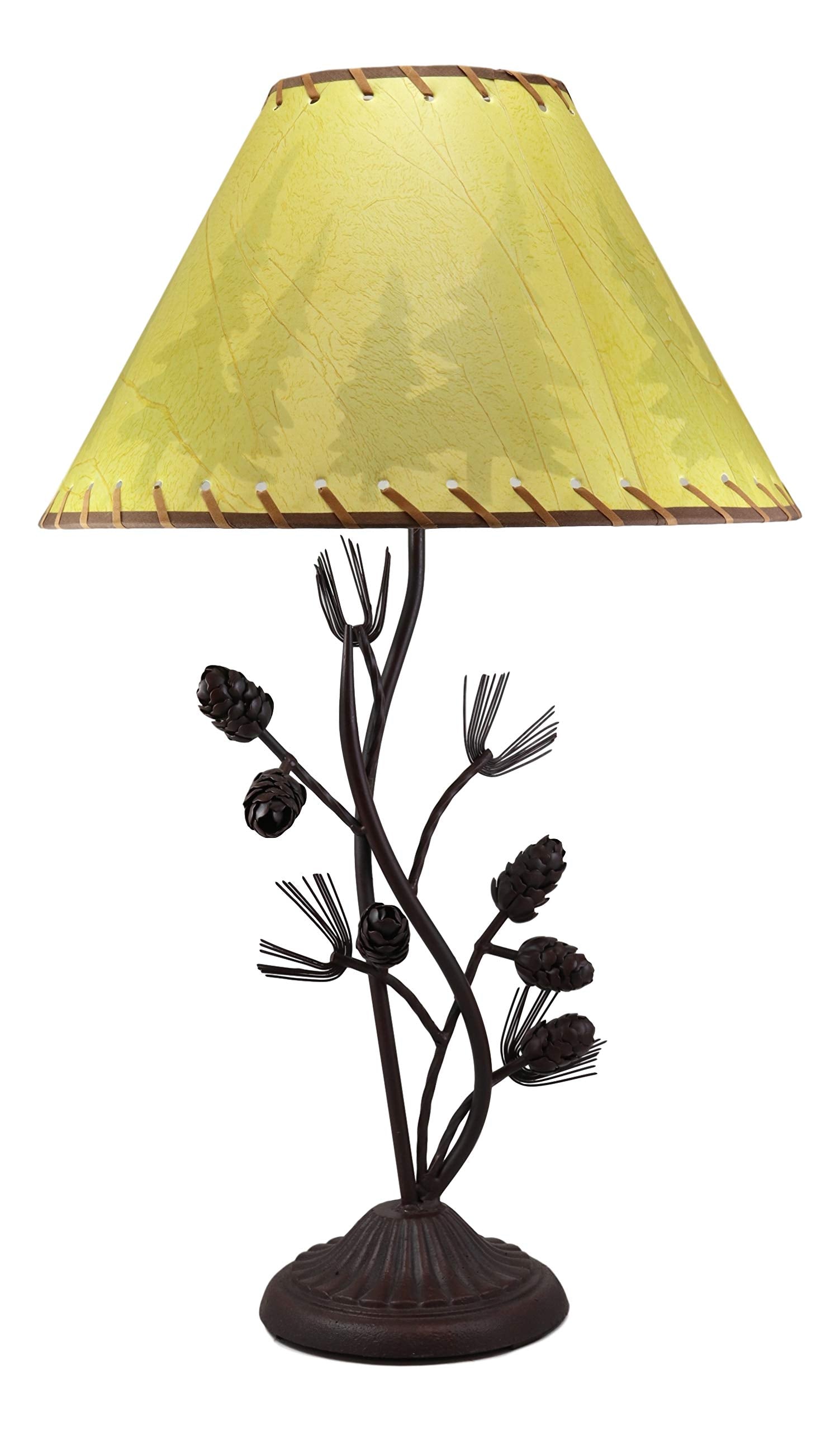 Ebros 27" Rustic Pine Tree Table Lamp - From Where - 