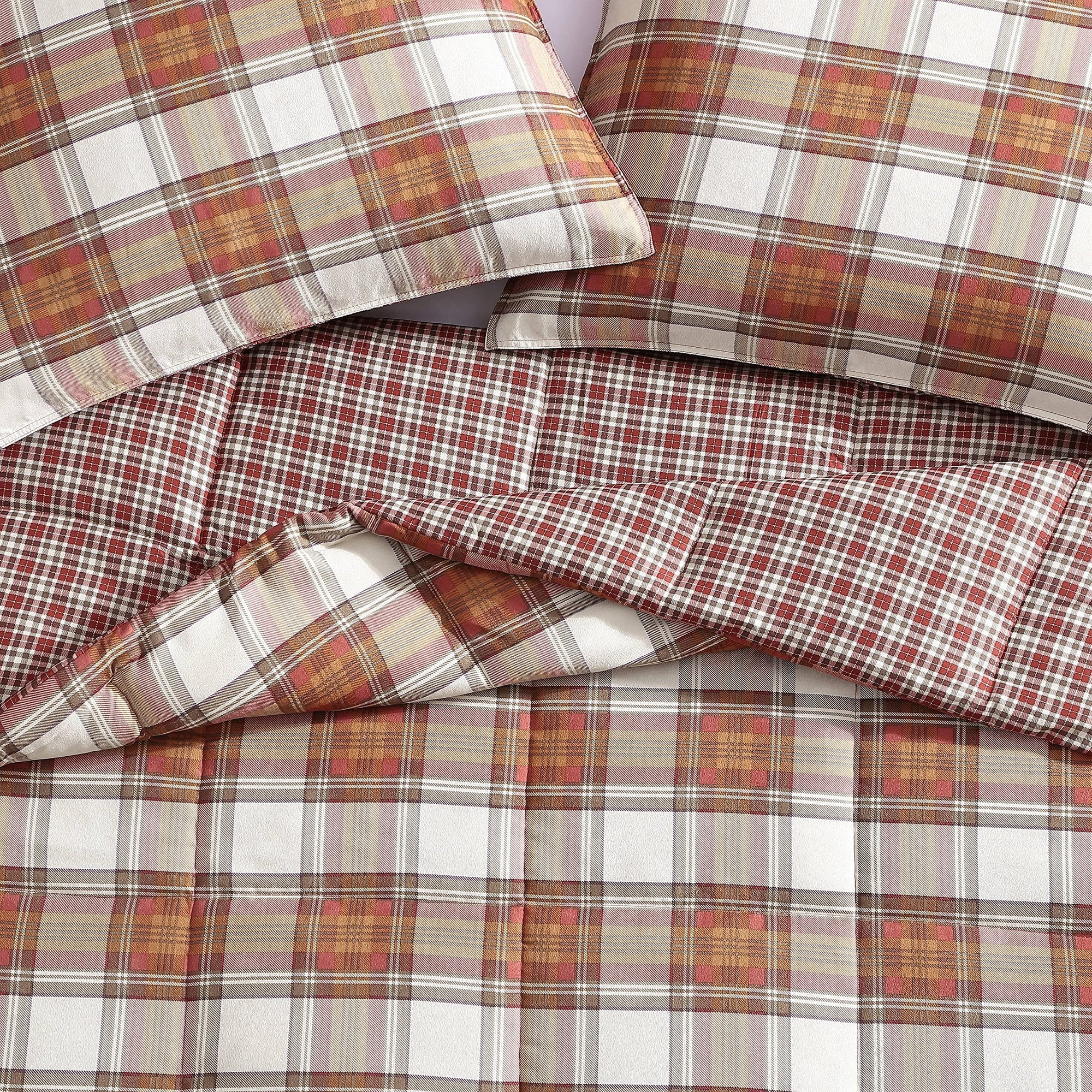 Edgewood Red Comforter Set - From Where - 