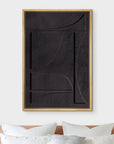 Black Mid-Century Geometry Wall Art