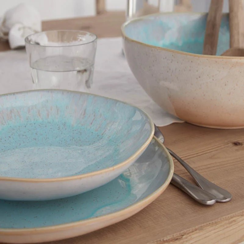 Eivissa 12 - Piece Dinnerware Set with Soup/Pasta Bowl - From Where Finds - 
