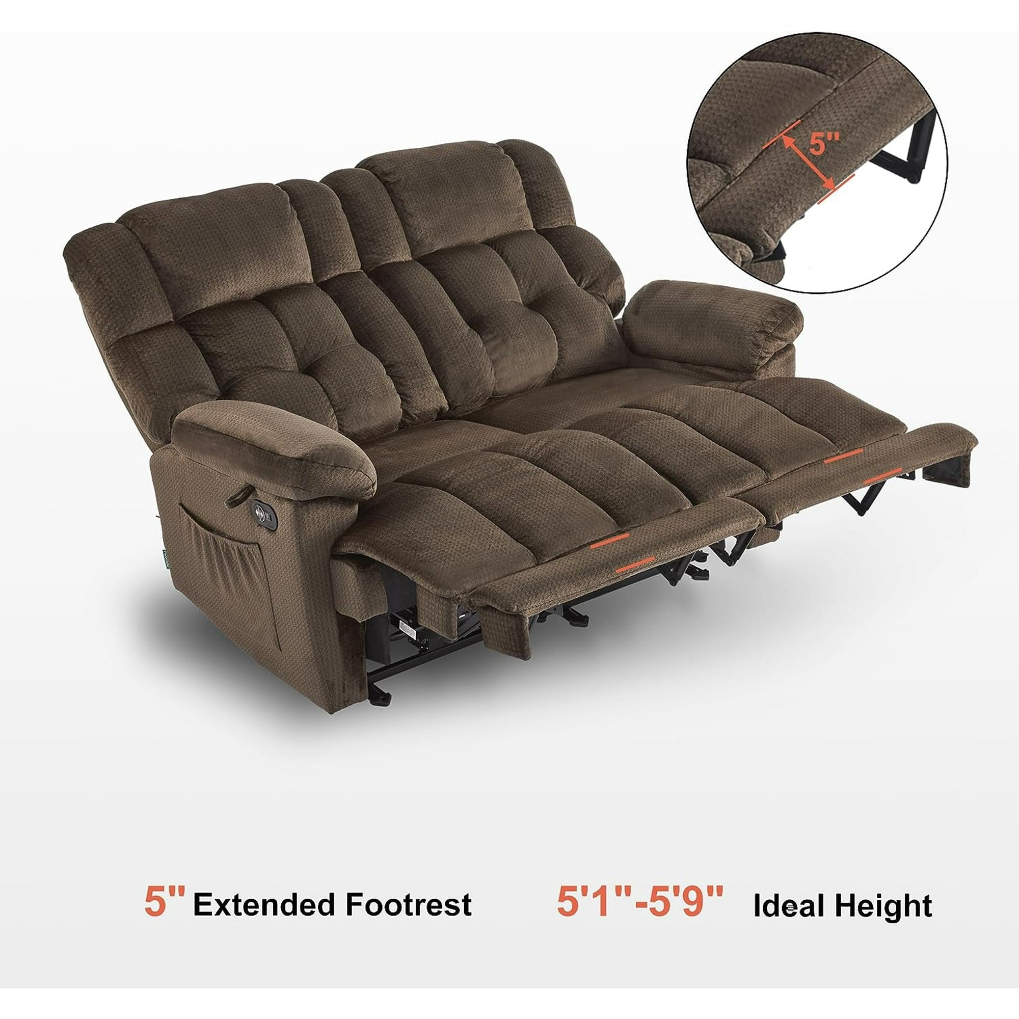 Electric Reclining Loveseat Sofa - From Where - 
