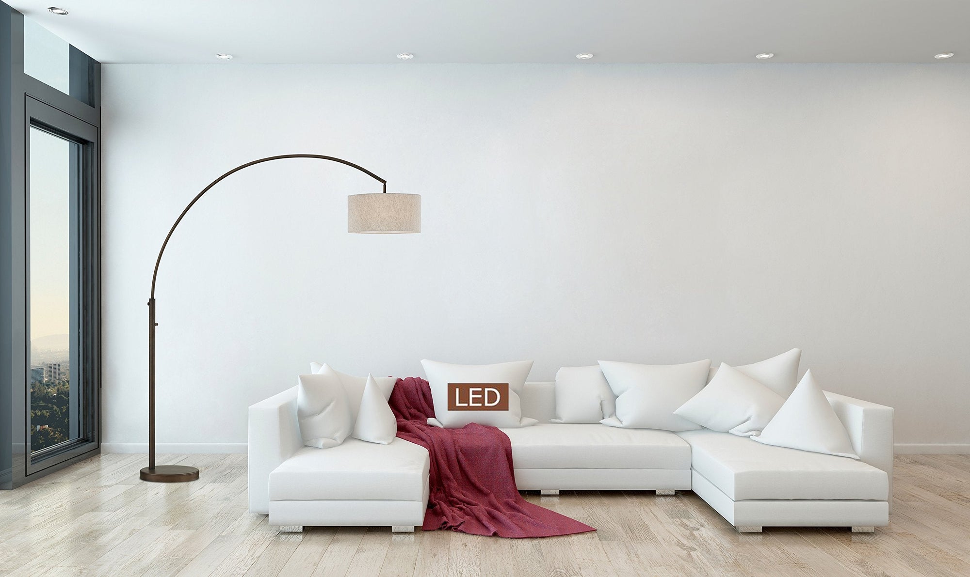 Elena 80" Arch Floor Lamp - From Where Finds - 