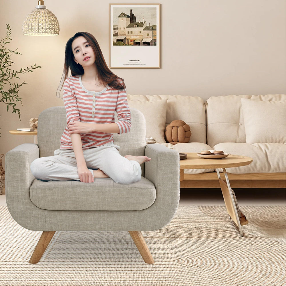 Elena Contemporary Accent Chair - From Where - 