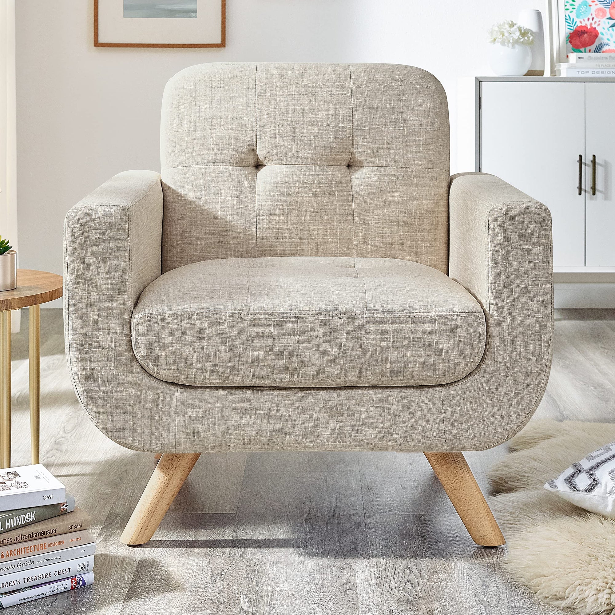 Elena Contemporary Accent Chair - From Where - 