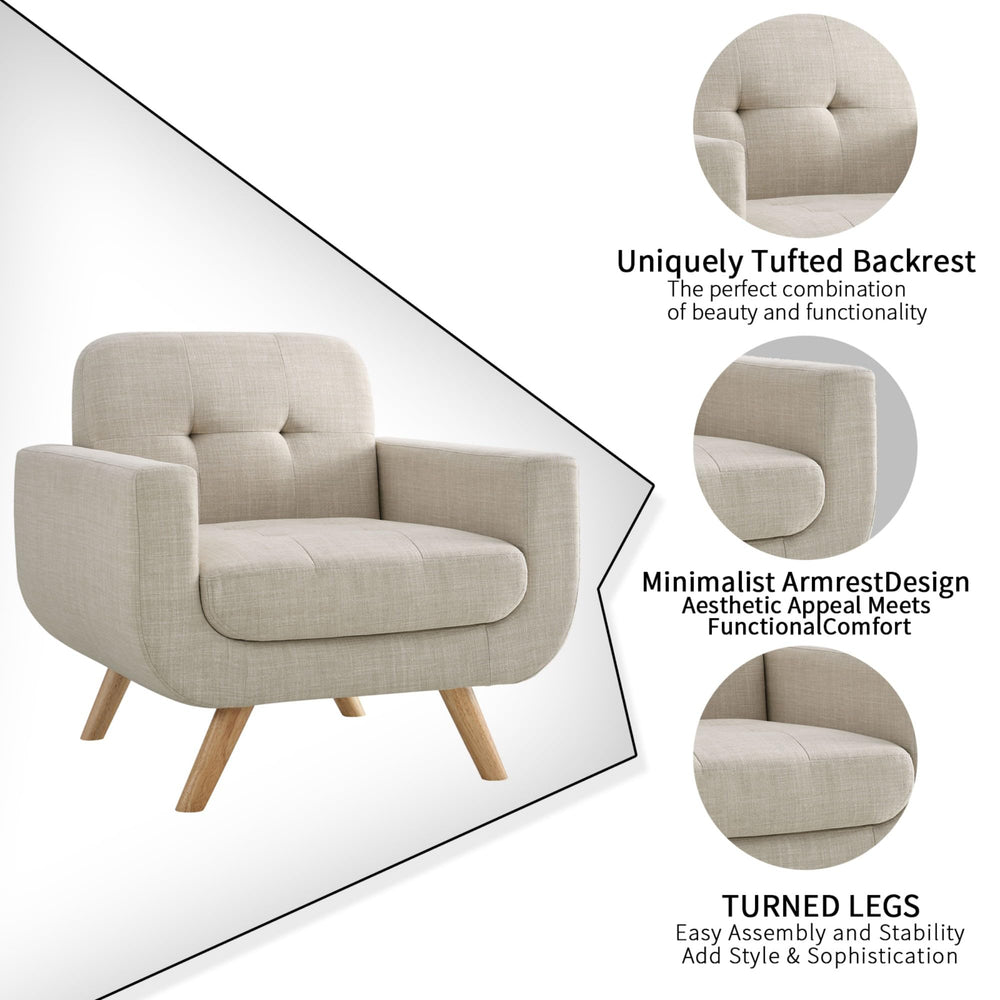 Elena Contemporary Accent Chair - From Where - 