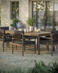Eleni 7 Piece Outdoor Patio Teak Wood Dining Set - From Where Finds - 