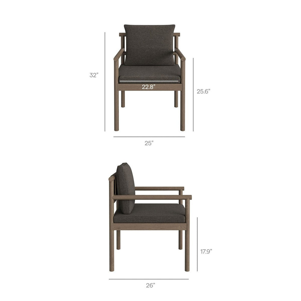 Eleni 7 Piece Outdoor Patio Teak Wood Dining Set - From Where Finds - 