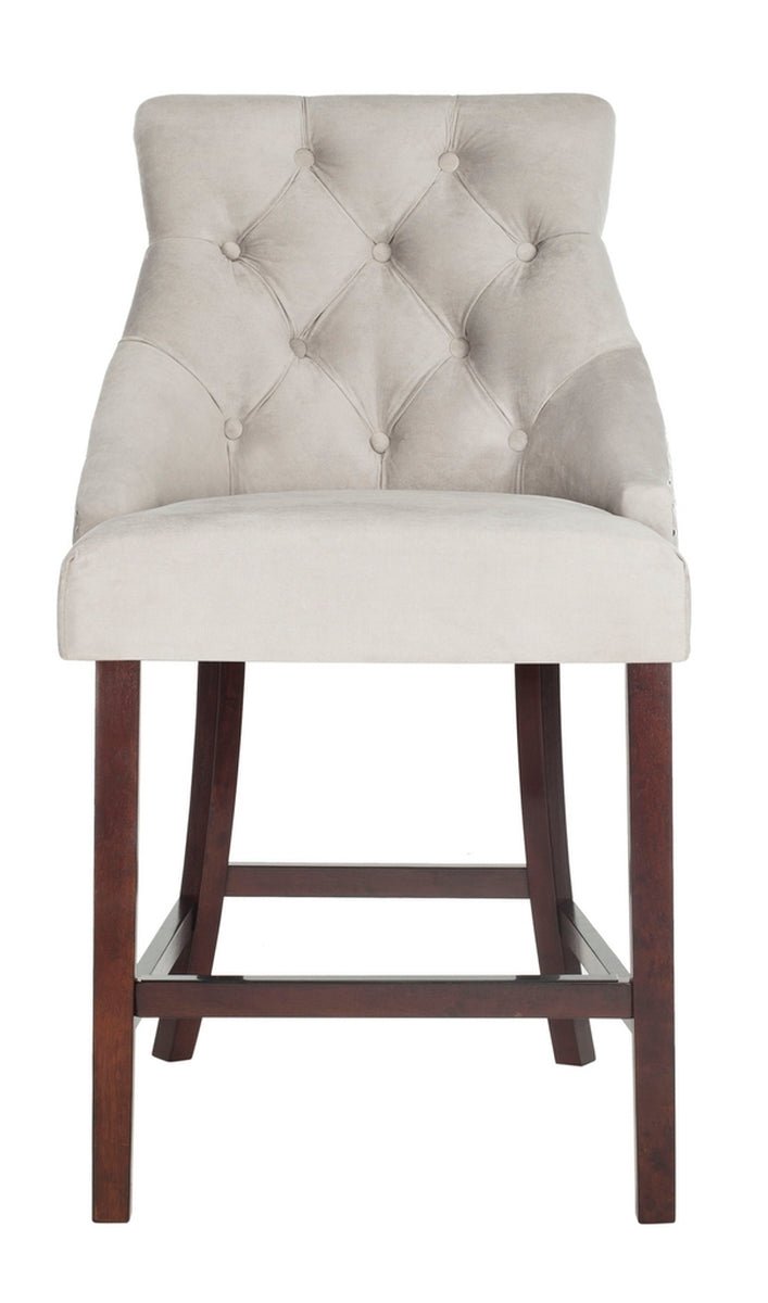 Eleni Tufted Wing Back Counter Stool (Set of 2) - From Where Finds - 