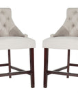 Eleni Tufted Wing Back Counter Stool (Set of 2) - From Where Finds - 