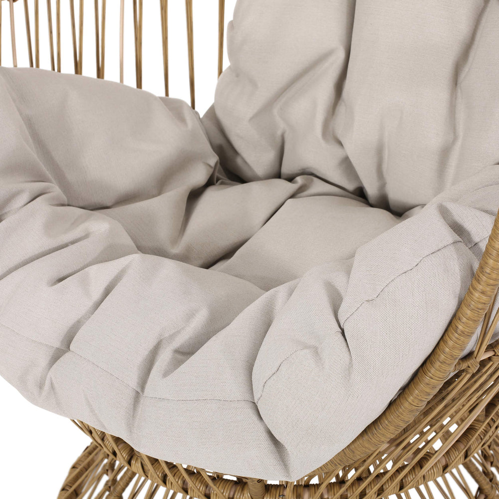 Ellen Wicker Swivel Egg Chair - From Where - 