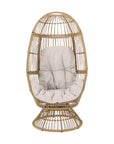Ellen Wicker Swivel Egg Chair - From Where - 