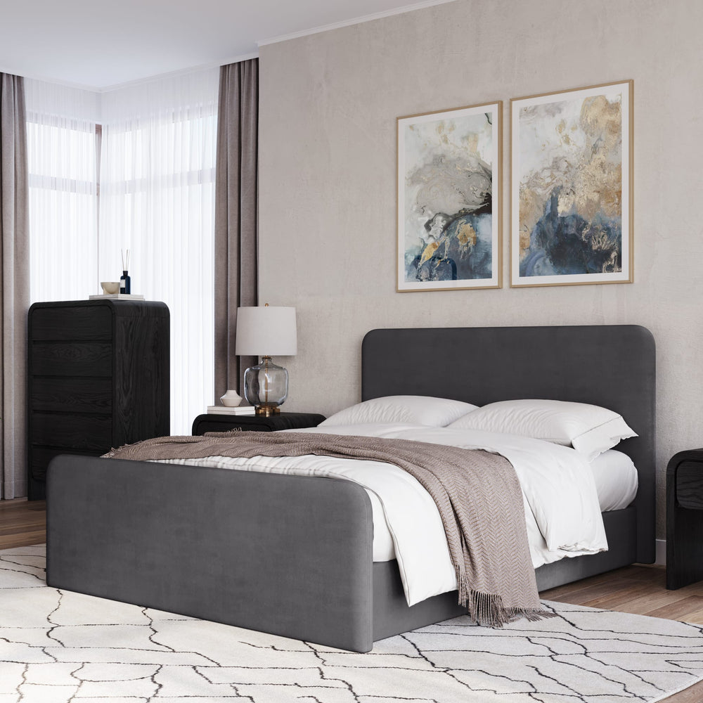 Elora Fully Upholstered Platform Bed - From Where Finds - 