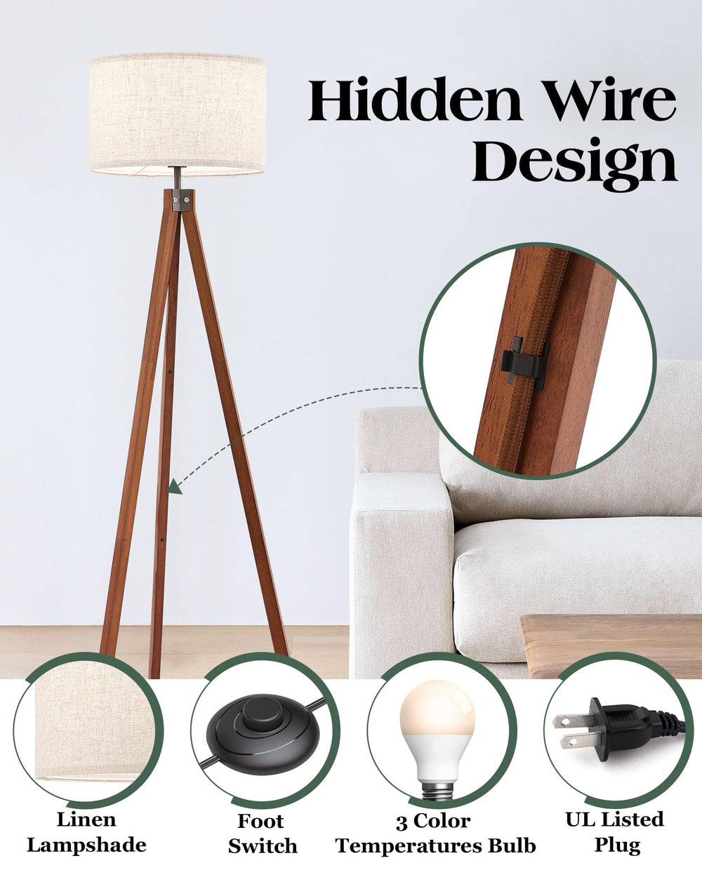 ELYONA Tripod Floor Lamp - From Where - 