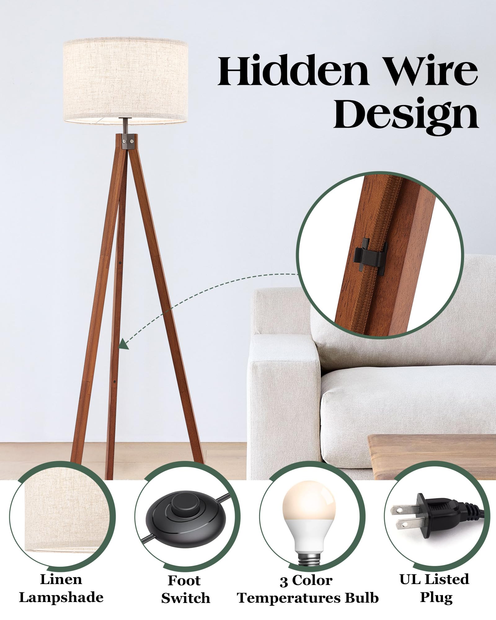 ELYONA Tripod Floor Lamp - From Where - 