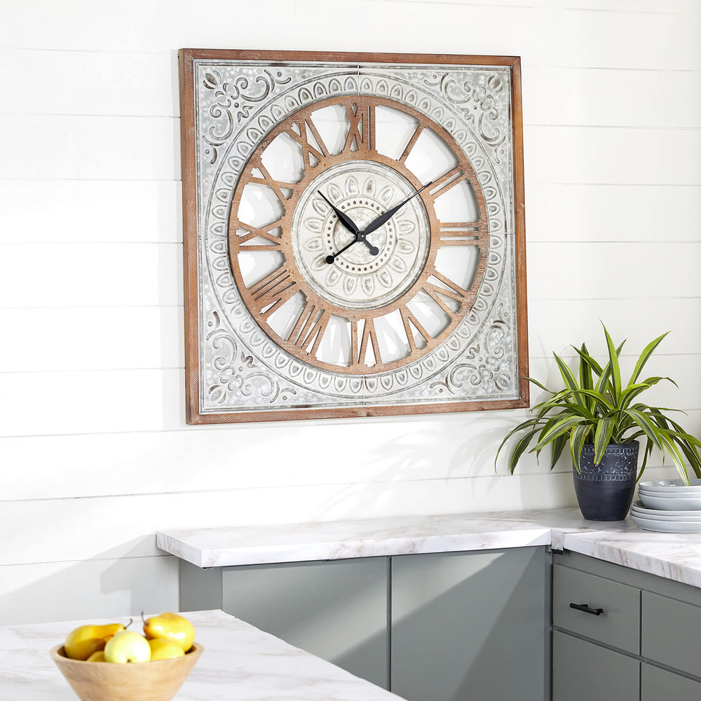 Embossed Decorative Wall Clock - From Where - 