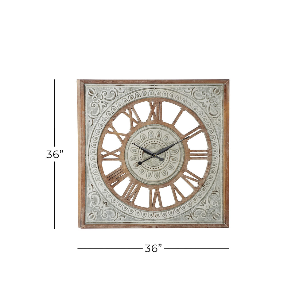 Embossed Decorative Wall Clock - From Where - 