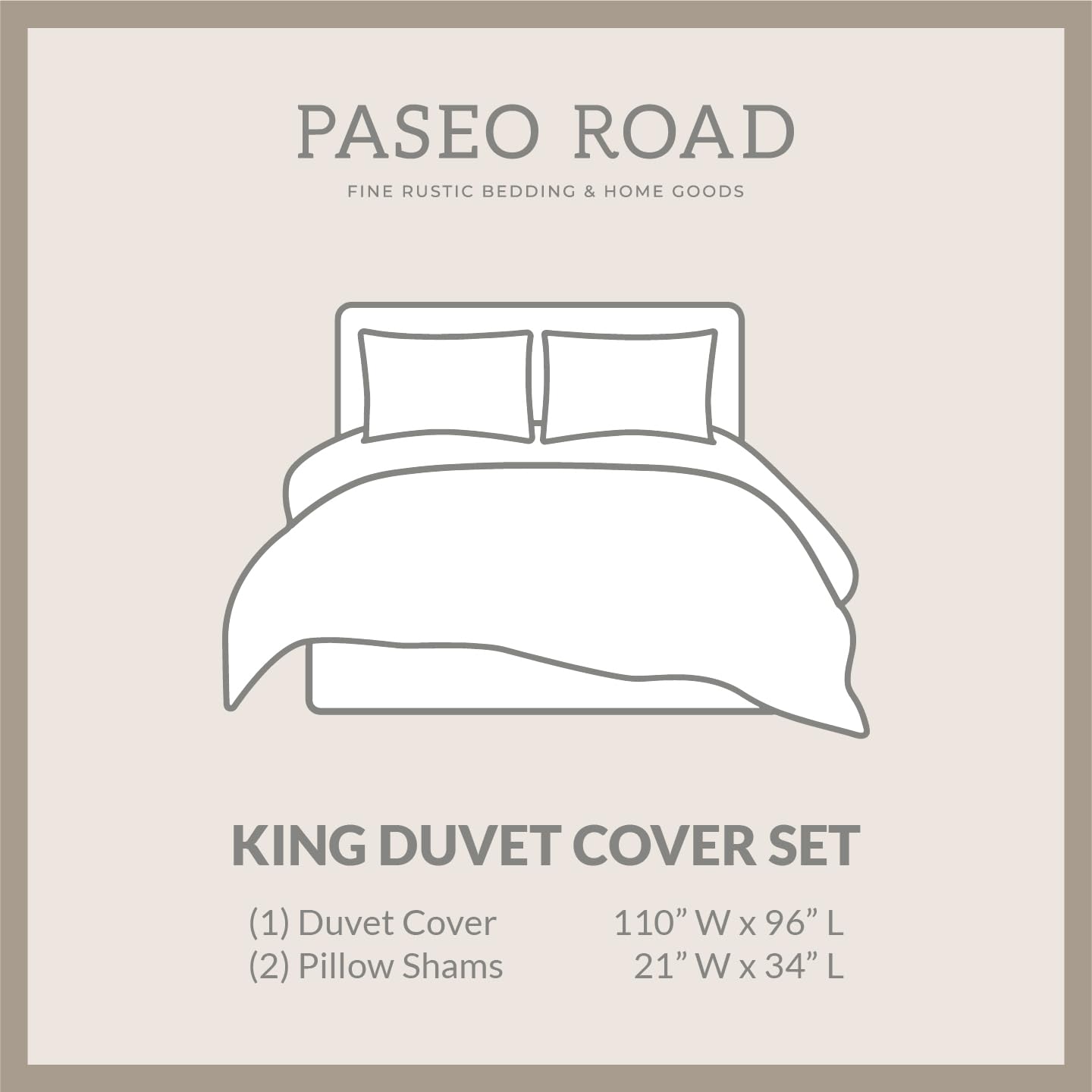 Embroidered Border 3 Piece Duvet Cover Set - From Where - 