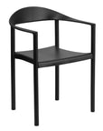 EMMA + OLIVER 1000 lb. Capacity Black Plastic Cafe Stack Chair - From Where - 
