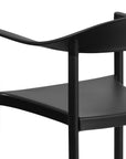 EMMA + OLIVER 1000 lb. Capacity Black Plastic Cafe Stack Chair - From Where - 