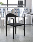 EMMA + OLIVER 1000 lb. Capacity Black Plastic Cafe Stack Chair - From Where - 
