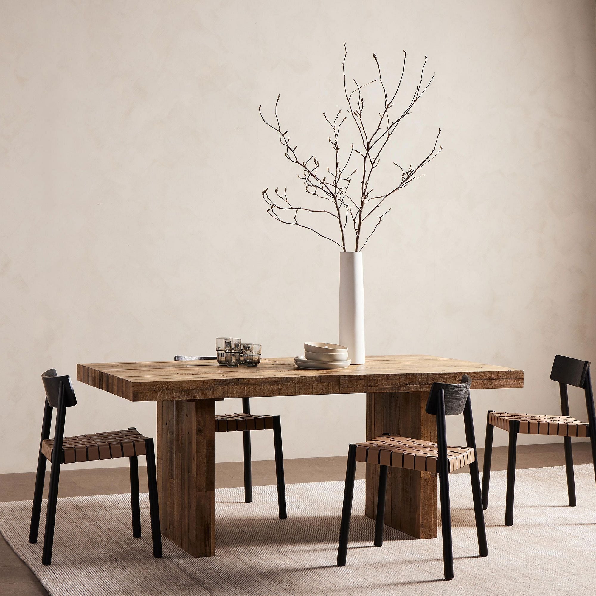 Emmerson Wood Extendable Dining Table - From Where - 
